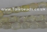 COV41 15.5 inches 8*10mm oval watermelon yellow beads wholesale