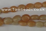 COV47 15.5 inches 8*10mm oval pink aventurine beads wholesale