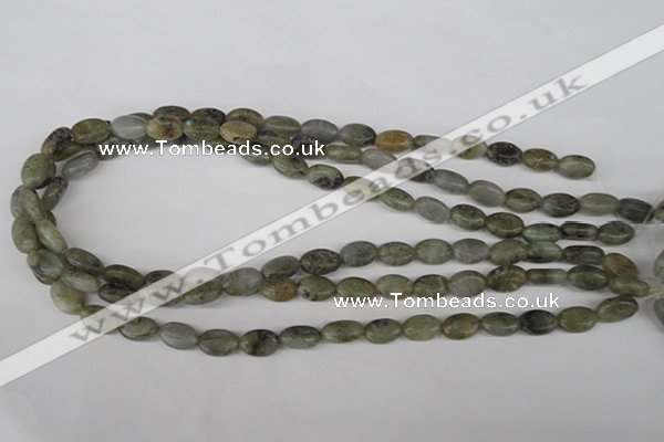 COV51 15.5 inches 8*12mm oval labradorite beads wholesale