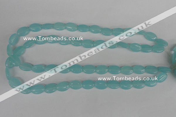 COV61 15.5 inches 10*14mm oval candy jade beads wholesale