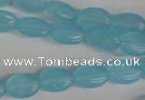 COV62 15.5 inches 10*14mm oval candy jade beads wholesale