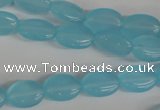 COV62 15.5 inches 10*14mm oval candy jade beads wholesale