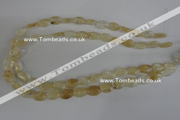 COV93 15.5 inches 10*14mm oval watermelon yellow beads wholesale