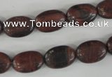 COV95 15.5 inches 10*14mm oval red tiger eye beads wholesale