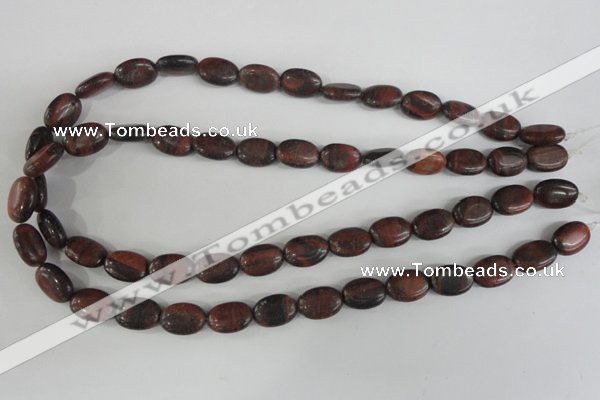 COV95 15.5 inches 10*14mm oval red tiger eye beads wholesale