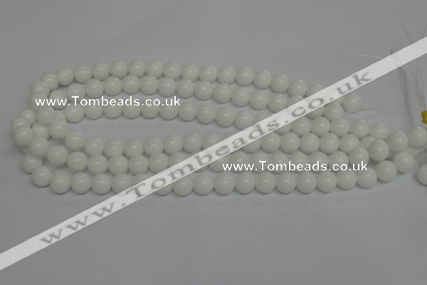 CPB04 15.5 inches 10mm round white porcelain beads wholesale