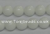 CPB05 15.5 inches 12mm round white porcelain beads wholesale