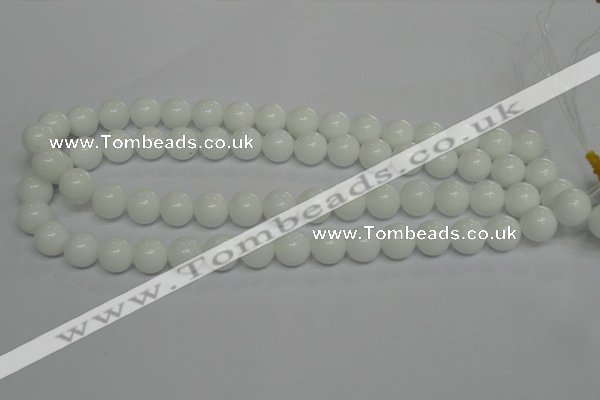CPB05 15.5 inches 12mm round white porcelain beads wholesale