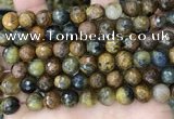 CPB1069 15.5 inches 12mm faceted round natural pietersite beads