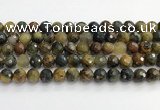 CPB1077 15.5 inches 8mm faceted round natural pietersite beads