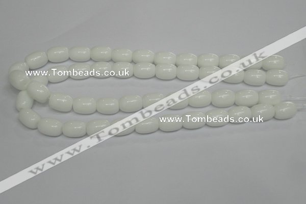 CPB12 15.5 inches 12*16mm drum white porcelain beads wholesale