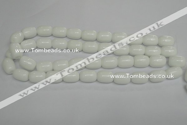 CPB15 15.5 inches 15*20mm drum white porcelain beads wholesale