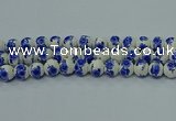 CPB542 15.5 inches 8mm round Painted porcelain beads