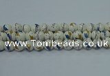 CPB591 15.5 inches 6mm round Painted porcelain beads