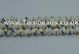CPB592 15.5 inches 8mm round Painted porcelain beads