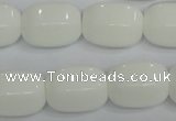 CPB68 15.5 inches 15*20mm drum white porcelain beads wholesale