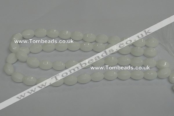 CPB70 15.5 inches 12*16mm rice white porcelain beads wholesale