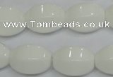 CPB72 15.5 inches 15*20mm rice white porcelain beads wholesale