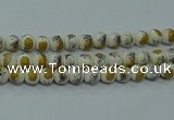 CPB751 15.5 inches 6mm round Painted porcelain beads