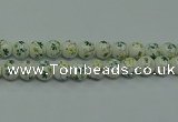 CPB781 15.5 inches 6mm round Painted porcelain beads