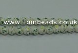 CPB784 15.5 inches 12mm round Painted porcelain beads