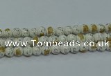 CPB801 15.5 inches 6mm round Painted porcelain beads