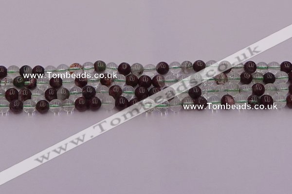 CPC02 15.5 inches 6mm round green phantom quartz beads wholesale