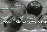 CPC06 15.5 inches 14mm round green phantom quartz beads wholesale