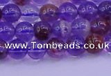 CPC601 15.5 inches 6mm round purple phantom quartz beads