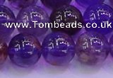 CPC604 15.5 inches 12mm round purple phantom quartz beads