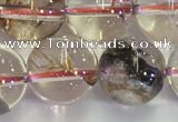 CPC654 15.5 inches 12mm round yellow phantom quartz beads