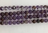 CPC661 15.5 inches 8mm round purple phantom quartz beads