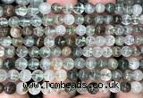 CPC727 15 inches 6mm round green phantom quartz beads wholesale