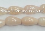 CPI03 15.5 inches 10*20mm teardrop pink aventurine jade beads