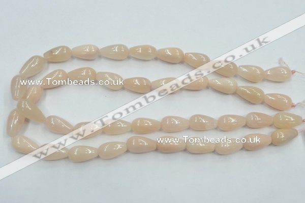 CPI03 15.5 inches 10*20mm teardrop pink aventurine jade beads