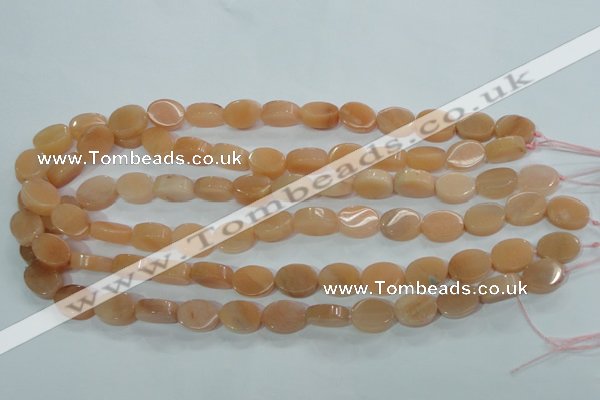 CPI101 15.5 inches 11*14mm oval pink aventurine jade beads