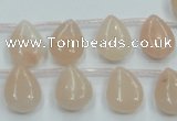 CPI14 15.5 inches 10*14mm top-drilled teardrop pink aventurine jade beads