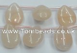 CPI15 15.5 inches 13*18mm top-drilled teardrop pink aventurine jade beads