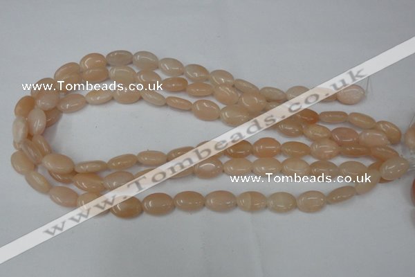 CPI151 15.5 inches 10*14mm oval pink aventurine jade beads