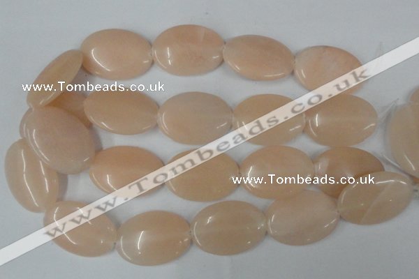 CPI153 15.5 inches 25*35mm oval pink aventurine jade beads