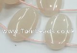 CPI17 15.5 inches 20*30mm top-drilled oval pink aventurine jade beads