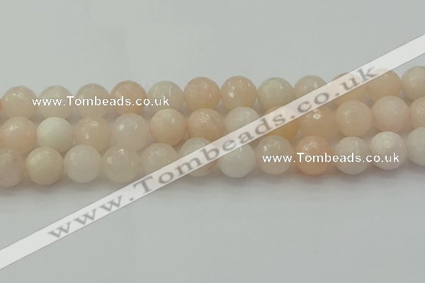 CPI215 15.5 inches 14mm faceted round pink aventurine jade beads