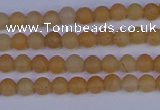 CPI300 15.5 inches 4mm round matte red aventurine beads wholesale