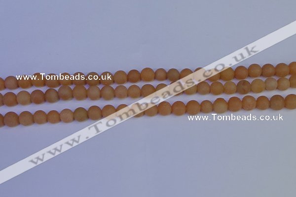 CPI302 15.5 inches 8mm round matte red aventurine beads wholesale