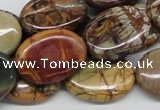 CPJ04 15.5 inches 18*25mm oval picasso jasper beads wholesale