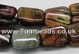 CPJ10 15.5 inches 13*18mm rectangle picasso jasper beads wholesale