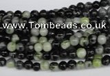 CPJ201 15.5 inches 4mm round green picasso jasper beads