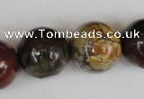 CPJ369 15.5 inches 20mm round picasso jasper gemstone beads