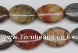 CPJ404 15 inches 15*20mm oval picasso jasper gemstone beads