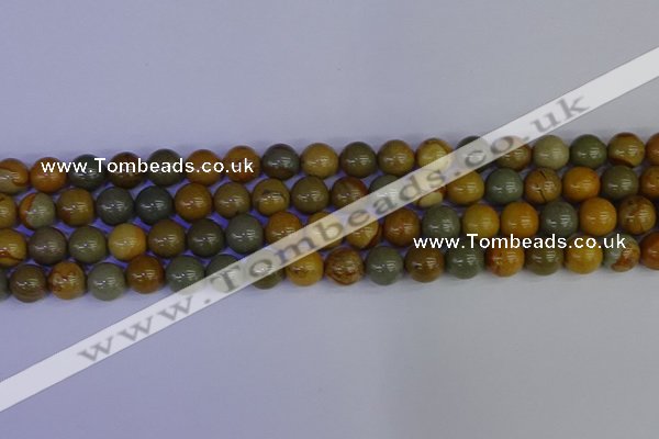 CPJ453 15.5 inches 10mm round wildhorse picture jasper beads